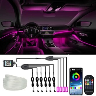 WEBUPAR Car Interior Led Kit Review: 10 in 1 Ambient Lighting with Music Sync and DIY Mode